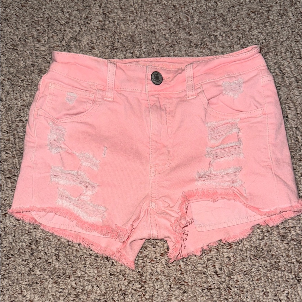 American Eagle Outfitters Pink Jean Shorts